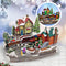 Animated Christmas Village with Train Station Musical Light-up Snowy Scene